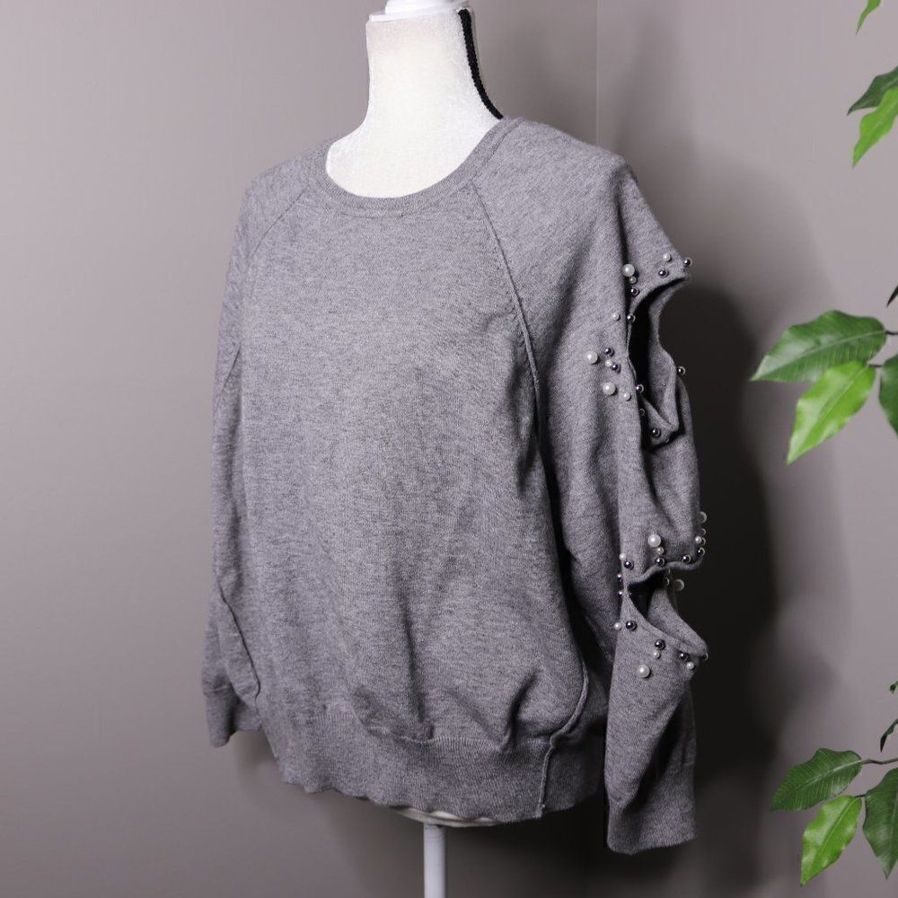 Elan Cutout Embellished Pullover Sweater‎